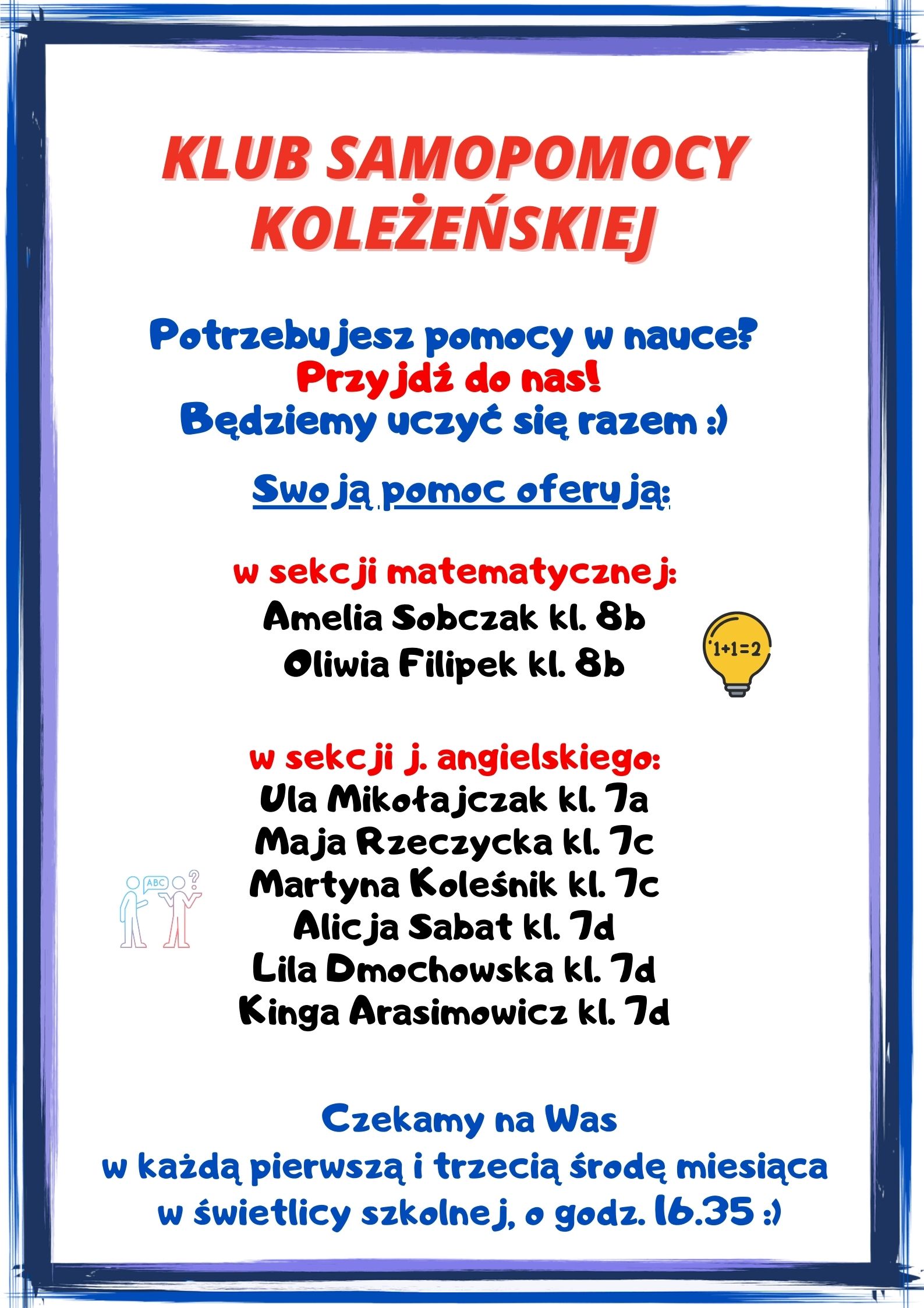 KLUB SAMOPOMOCY KOLEŻEŃSKIEJ