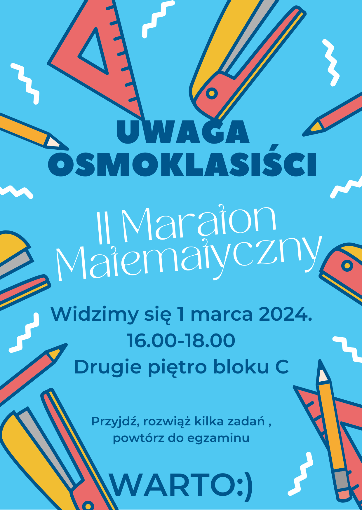 Uwaga Osmoklasiści