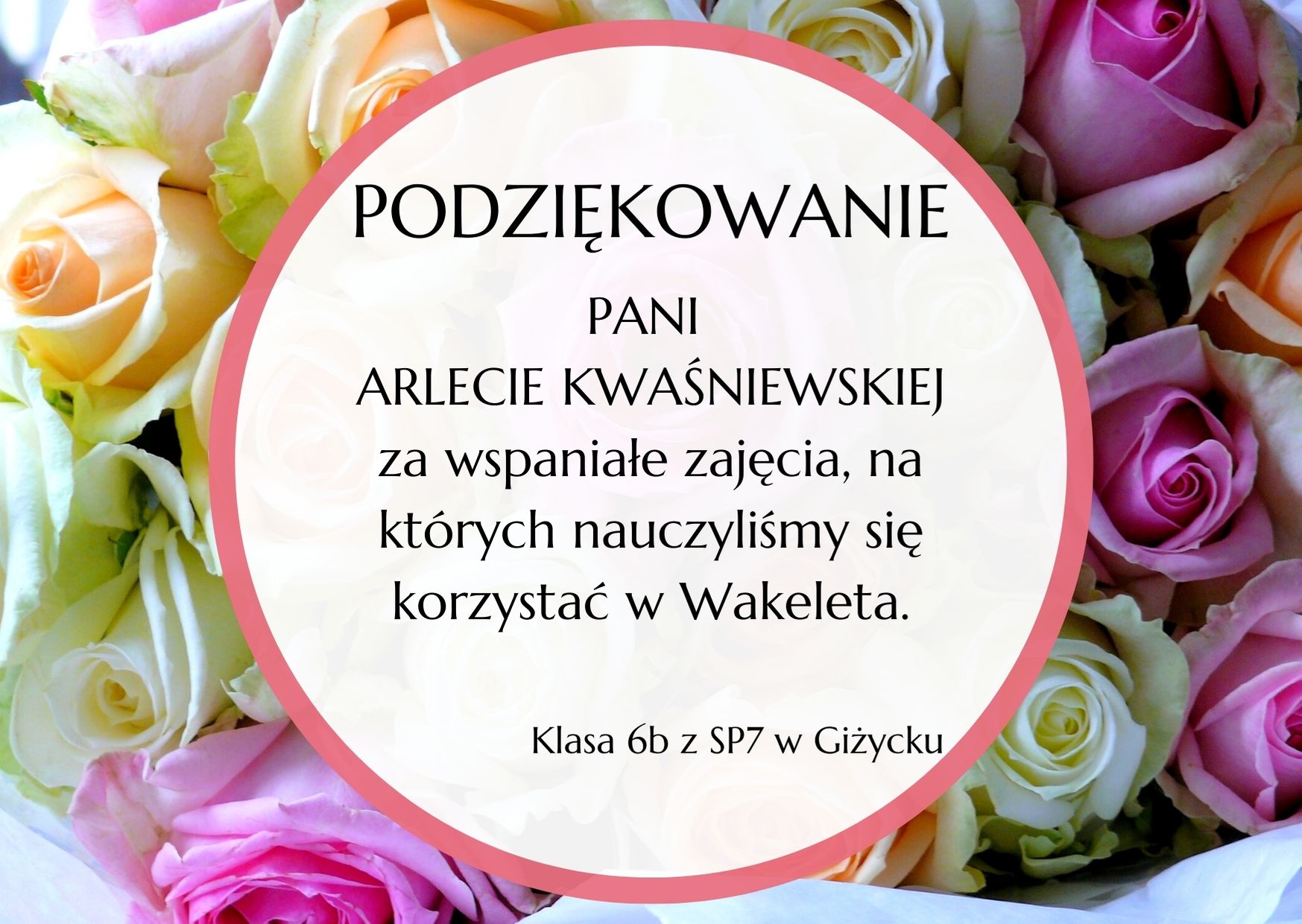 PODZIĘKOWANIE